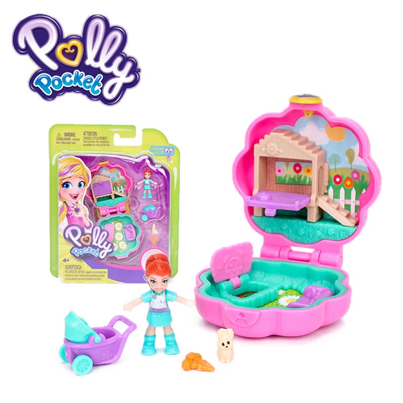 Polly Pocket Series Hidden Mini World Scene Girl Casa De Munecas Con Stick Toys Grande