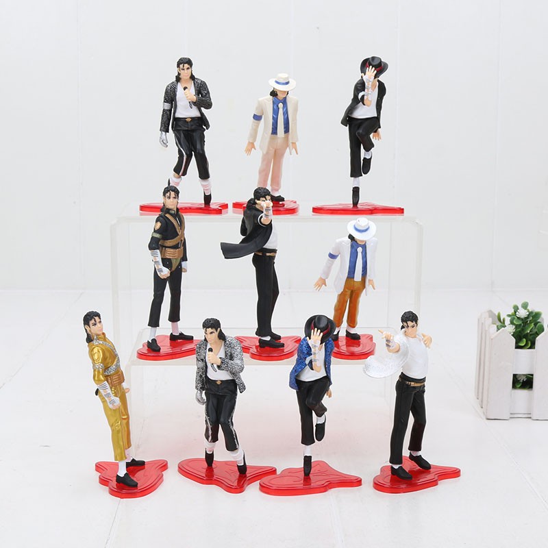 12cm 5pcs set Michael Jackson Pantalla PVC Figuras De Accion Coleccion De Juguetes