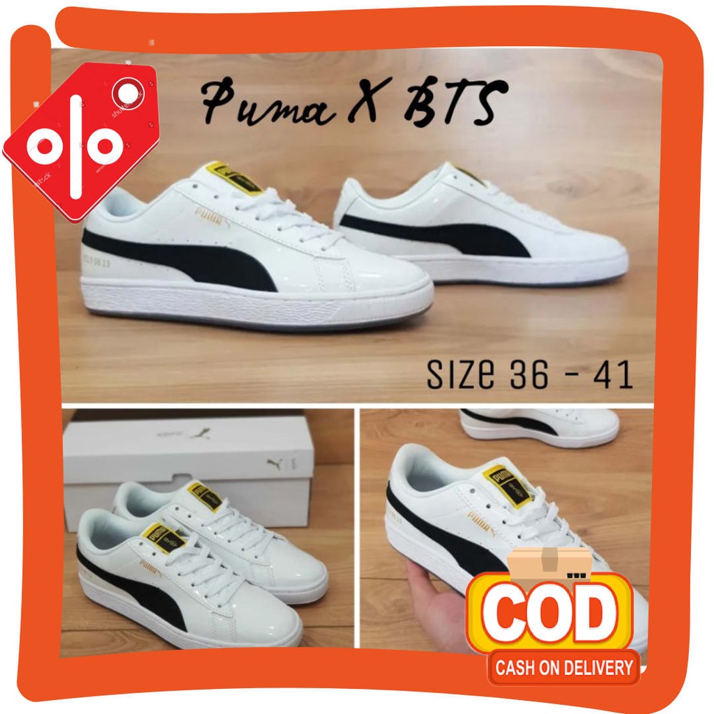 Llano colorido fresco nuevo SLop suave elastico correas tenis de deporte Puma x BTS zapatillas de deporte fresco presente blanco Color Premium Original zapatillas de deporte para las mujeres hombres z...