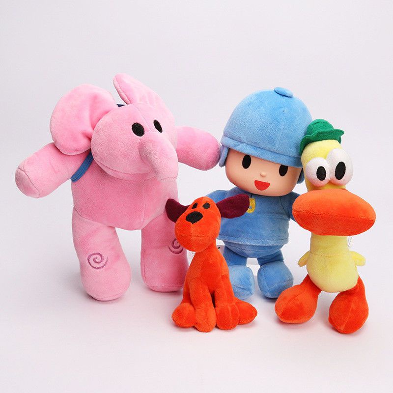 pcs/set Pocoyo Elly Pato Loula Soft Plush Stuffed Figure Toy