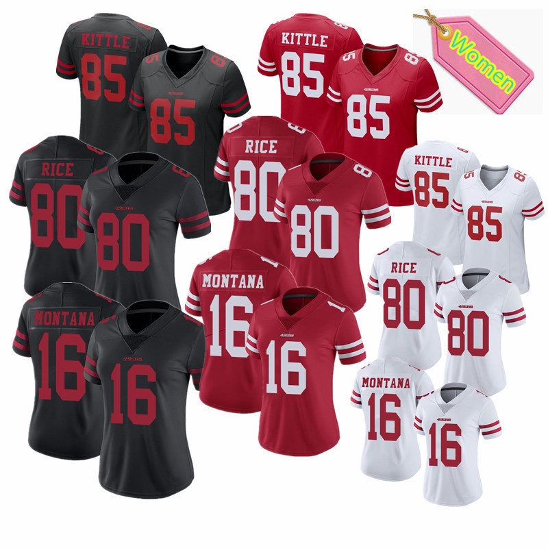 Nfl Ropa Mujer 49ers 85 Kittle 10 Garoppolo 97 8 Jersey De Rugby