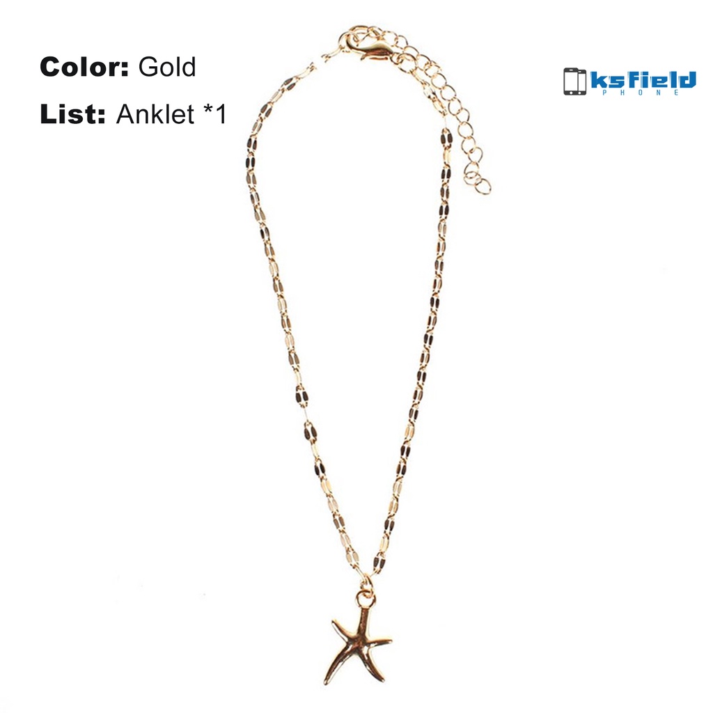 Nueva Pulsera Tobillera Plata De Ley 925 T103 Mujer Estrella | Envío Gratis