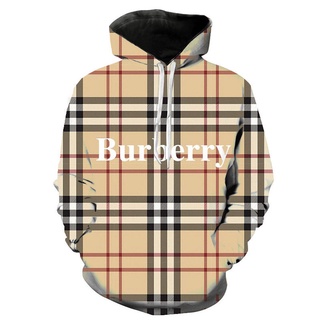 Ropa De Los Hombres BURBERRY Sudaderas Con Capucha Nueva Moda Impresión 3D  Streetwear Mujeres Jersey Sudadera Casual Tops | Shopee México