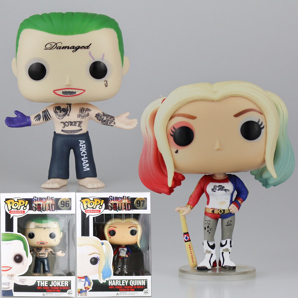 Funko Pop ! DC 《Suicide Squad》 Harley Quinn Joker Action Figure Collection  Toys model Dolls