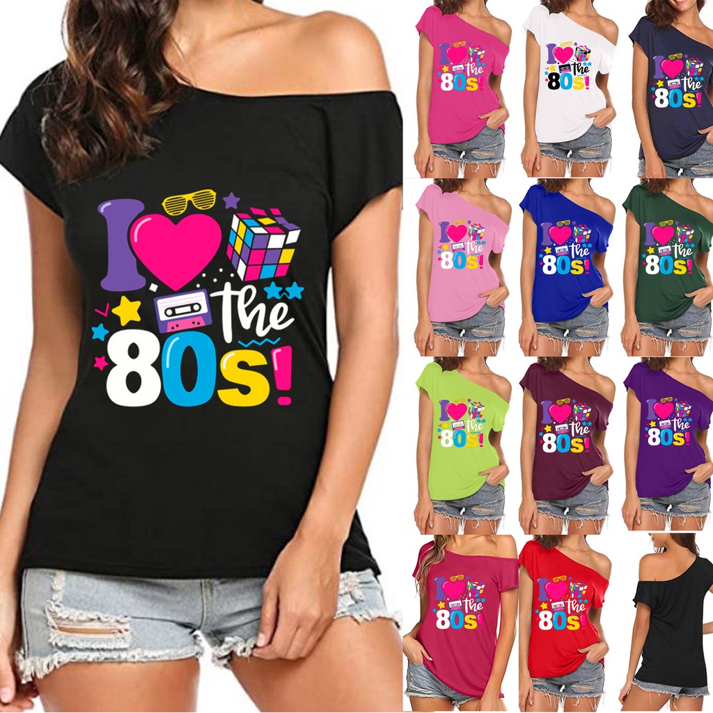 Camisetas store ochenteras mujer