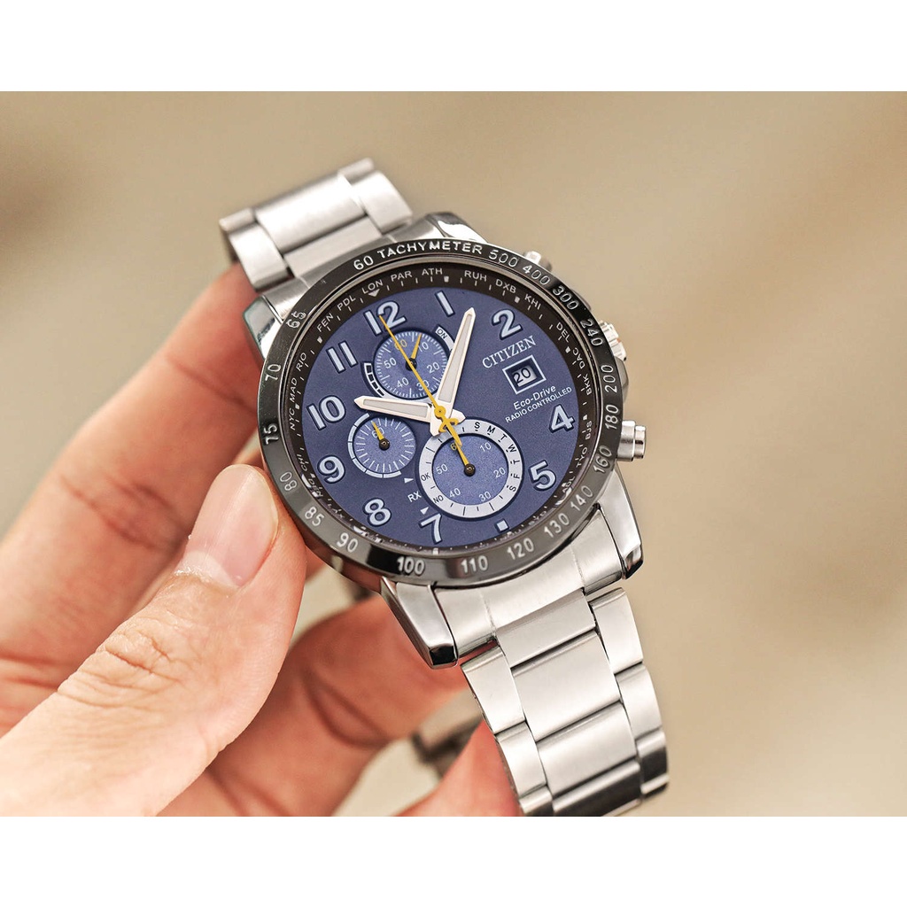 Citizen Esfera De Tres Ojos Reloj Deportivo Multifuncion Movimiento De Cuarzo Superior Calendario Relojes De Pulsera Luminosos