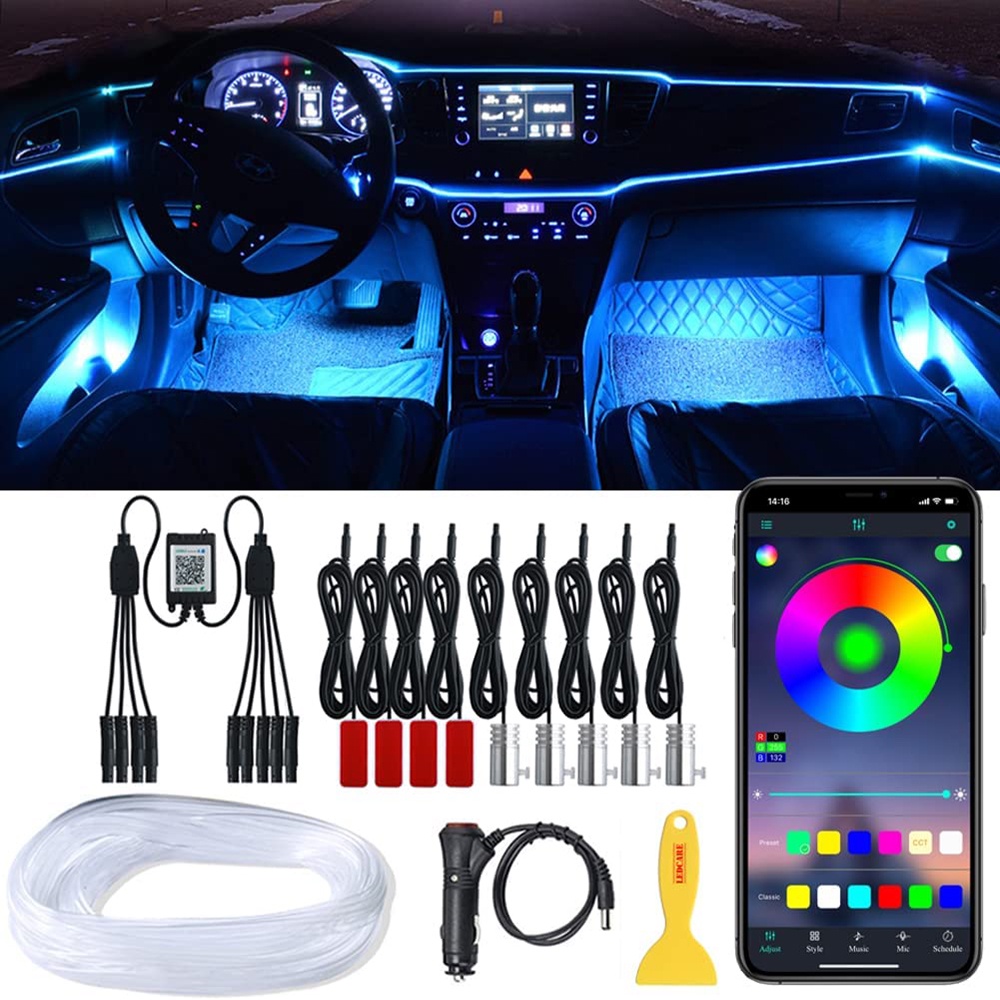 RGB Luces LED Para Autos Carro Coche Interior De Colores Decorativas  accesorios