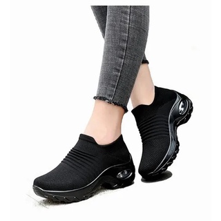 Zapatos de correr para mujer con soporte transpirable antideslizante en la  plataforma zapatillas de deporte cómodas de cuña para correr zapatos