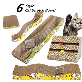 Rascador de cartón para gatos, para sala de estar, sofá, cama, papel  corrugado para gatos para interiores y gatitos (color: gris)