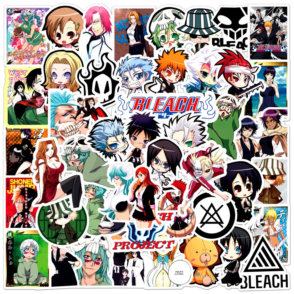 50PCS Waterproof Cool Japanese Anime Stickers For Suitcase Guitar ...