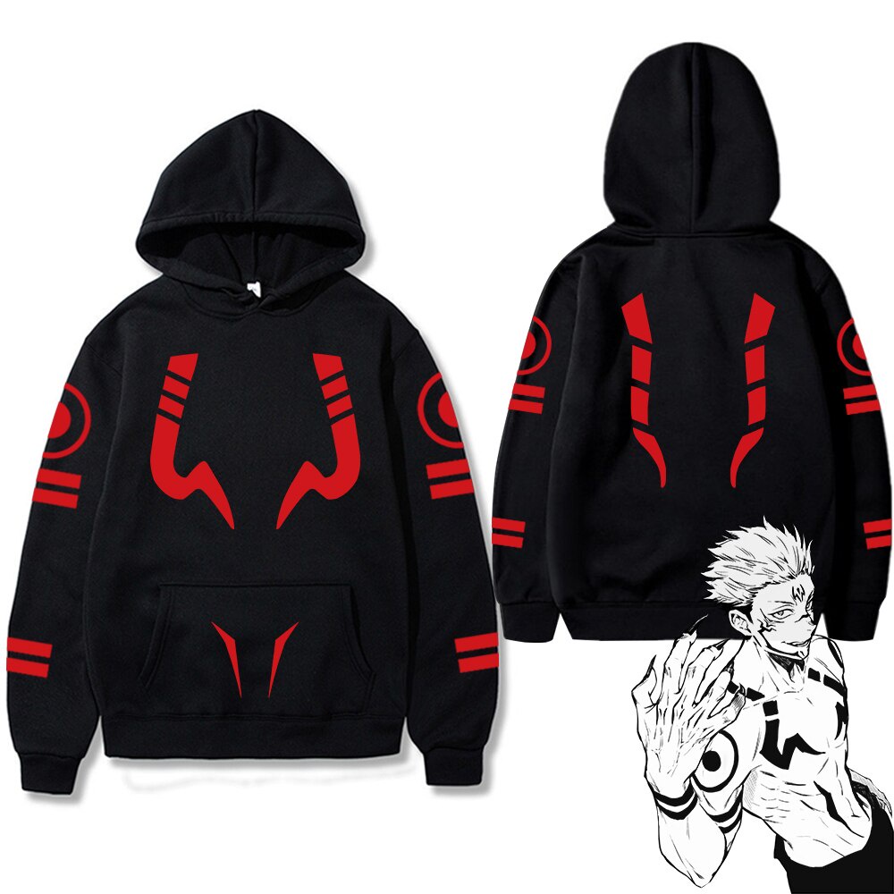 Jujutsu Kaisen Anime Hoody Ryomen Sukuna Manga Ropa Nueva Harajuku Sudadera Suelta Shopee México 9595