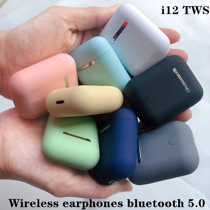 Audífonos Originales I12 Tws Estéreo Inalámbricos 5.0 Bluetooth Auriculares  Para IPhone Android Xiao El Mercado de Encantos