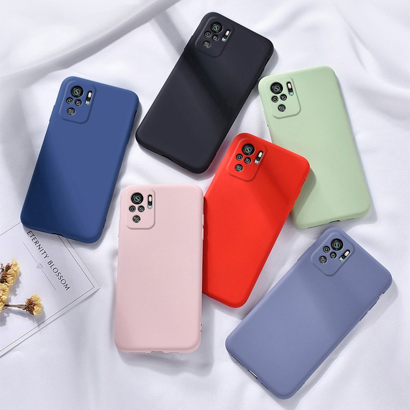 Funda Redmi Note 10 Silicona Líquida Suave Color Caramelo TPU Liso Xiaomi  Pro Note10 4G