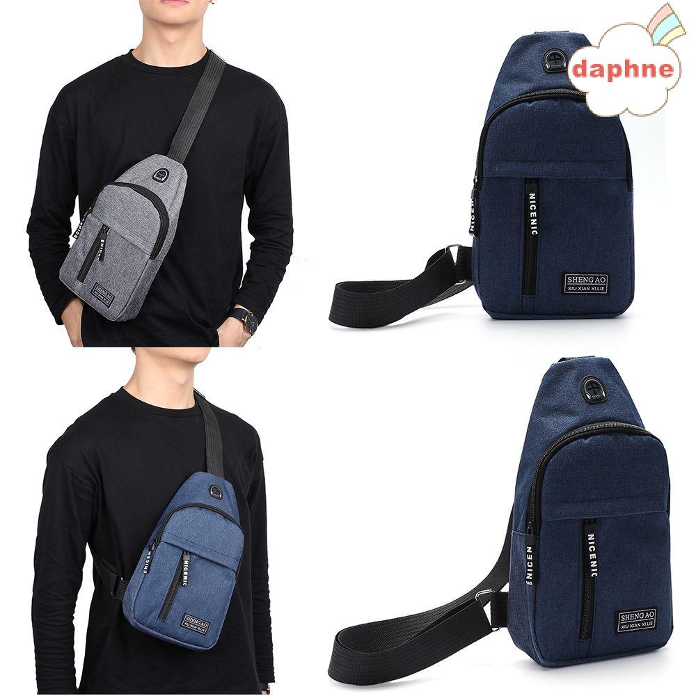 DAPHNE Hombres Bolsa De Pecho De Viaje Bolsillo Paquete De Hombro Crossbody  Auriculares De Alta Capacidad Luz De Negocios Casual Multifunción Sling  Mochila Multicolor