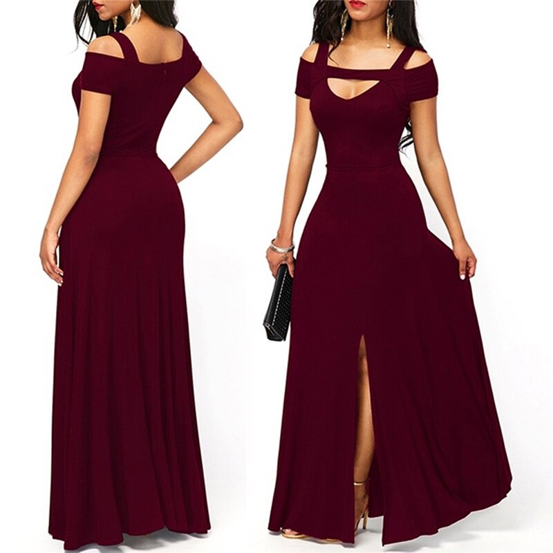 Vestidos de noche discount vino