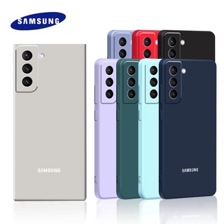 Comprar Funda cuadrada de silicona líquida para Samsung Galaxy S24 Note 20  S23 Ultra S22 Plus S21 FE A32 A13 A53 A73 A23 Funda protectora suave de  color caramelo para teléfono