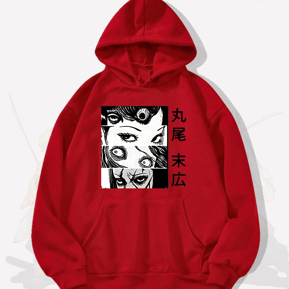 Junji Ito Tomie Sudadera Con Capucha Unisex Horror Japones Manga Impresion Hombres Y Mujeres Larga Grunge Ropa Streetwear Casual UX0U