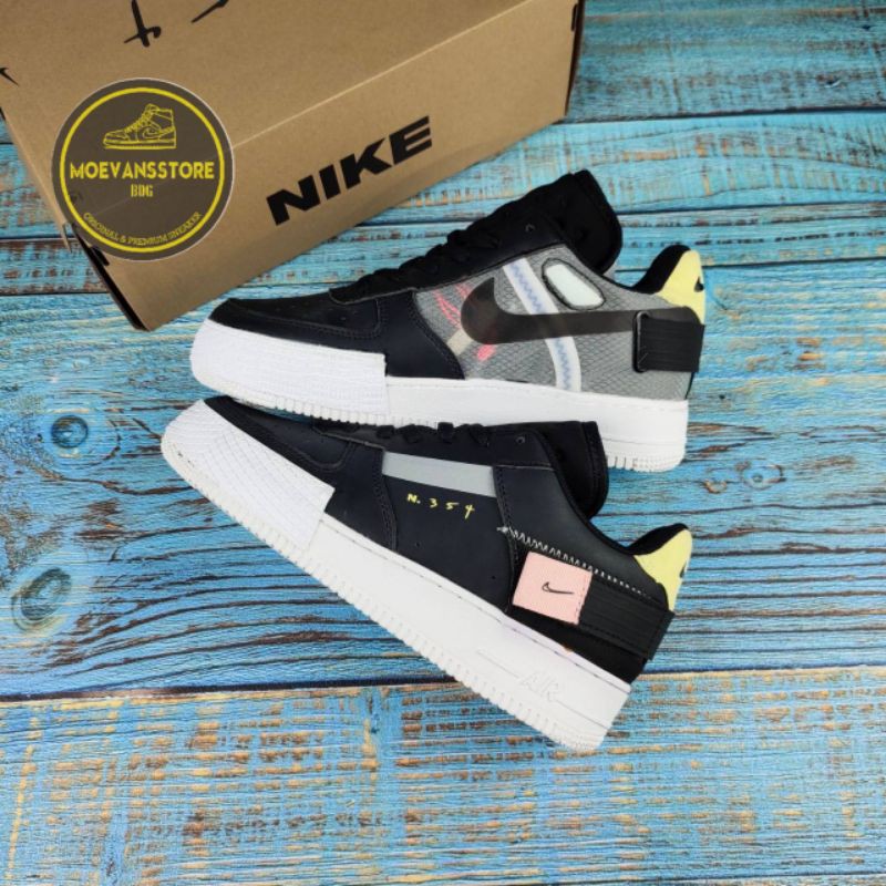 nike air force 1 n354 black white