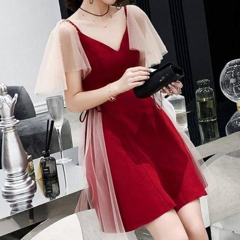 Claraboya paralelo antena vestidos rojos corto | Shopee México