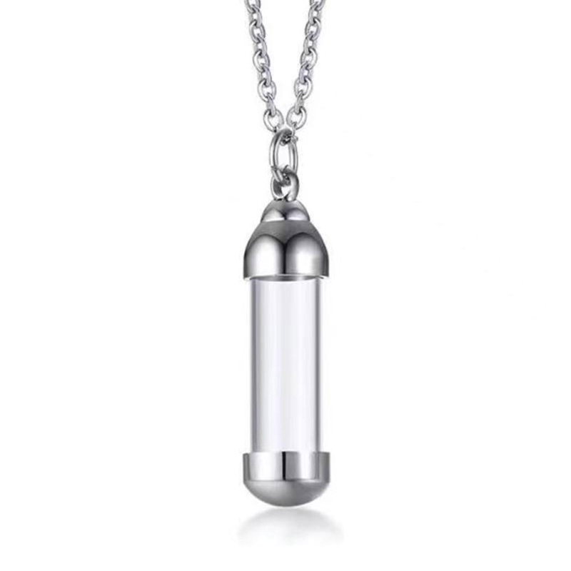 Collar De Cremación Para Hombre – Acero Inoxidable 316L, Urna Para Guardar Cenizas De Papá