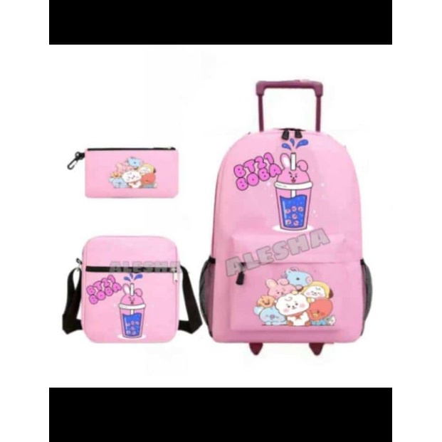 Mochilas escolares con carro para niñas on sale