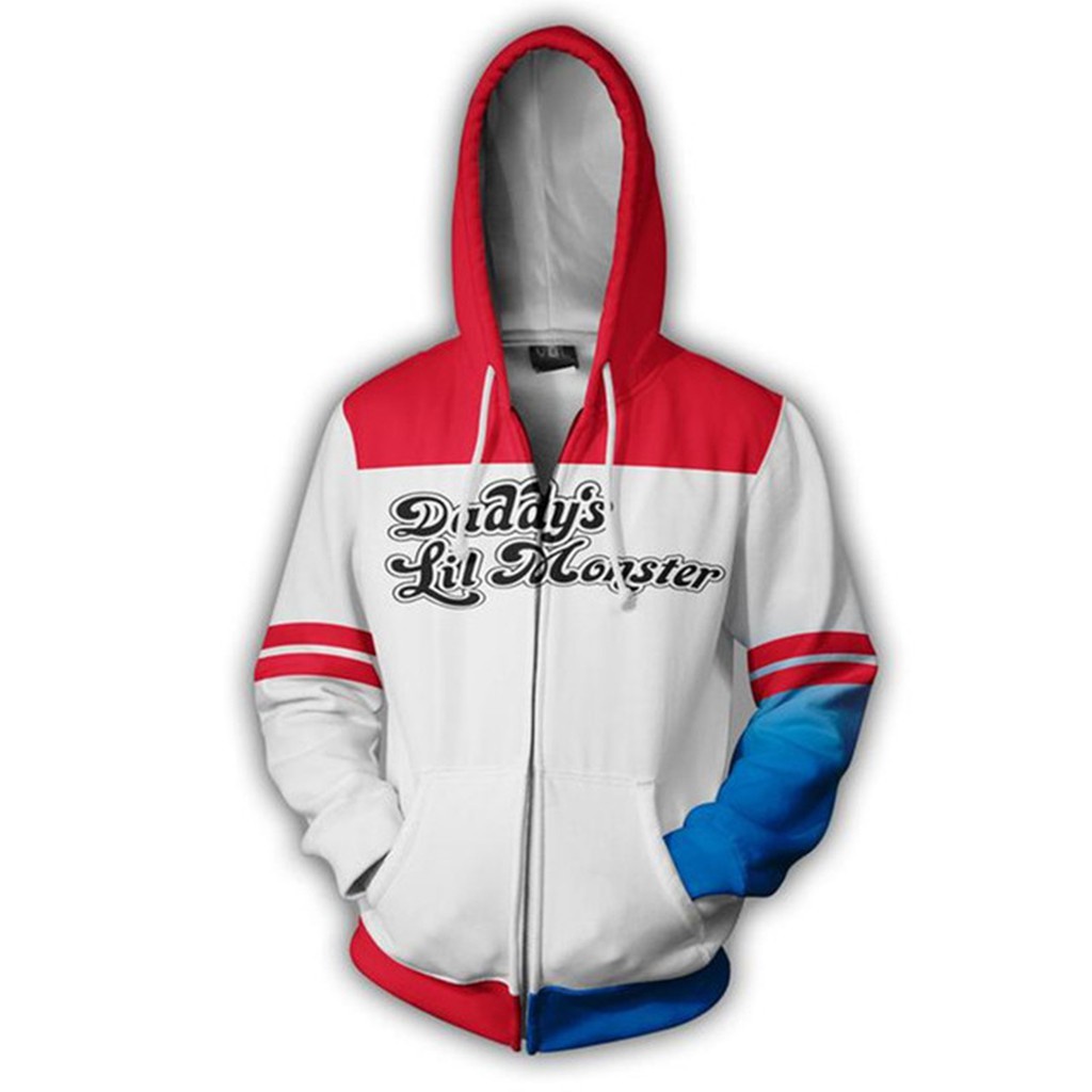 Nuevo 3D Harley Quinn Joker Venom Hombres Mujeres Sudaderas Con Capucha Anime Cosplay Disfraz De Moda Casual Shopee Mexico