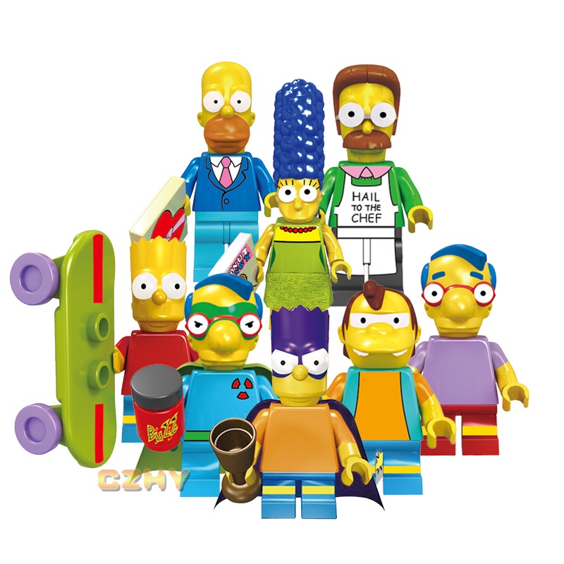 Los Simpsons Block Toys Ninos Regalo Mini Figuras Shopee Mexico