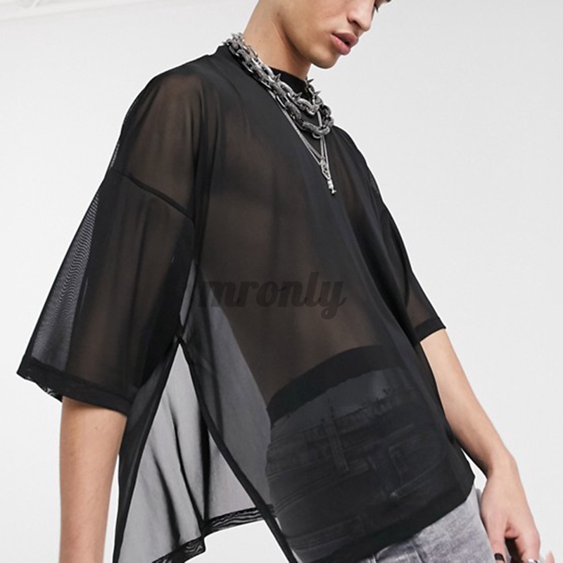 Camiseta discount malla transparente