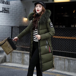 Espesar abrigos de plumas chaqueta de mujer chaqueta de mujer coreana abajo  abrigos largos sueltos abrigos de invierno abrigo frío chaqueta de globo