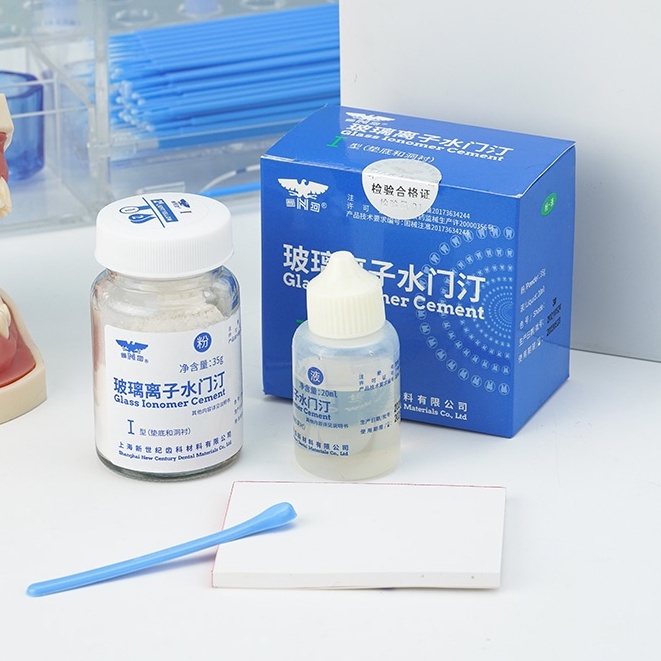 Kit De Ciment Verre Ionomère Dentaire AZDENT - Pour Rebasage Et Restauration