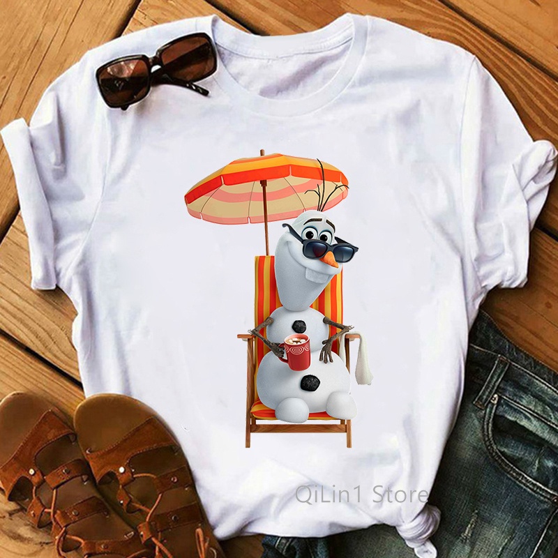 Ropa Camiseta De Manga Corta Película Cute 2022 Frozen Elsa Anna