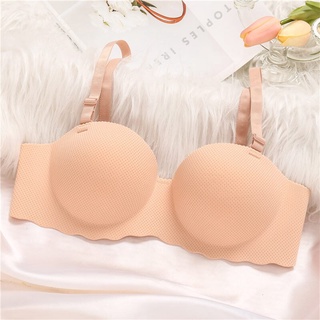 Sexy Push Up Bras Female Lingerie Wireless Seamless Underwear A/B Cup Solid  Color Invisible Bralette Strap Removable