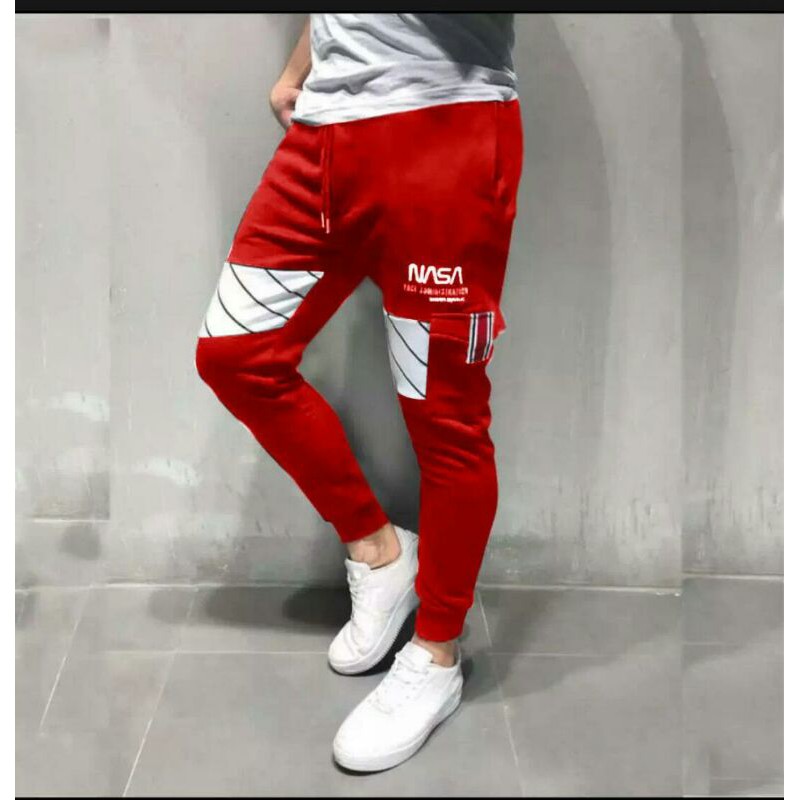 ltimos pantalones Jogger de Nasa para hombre modelo Traing