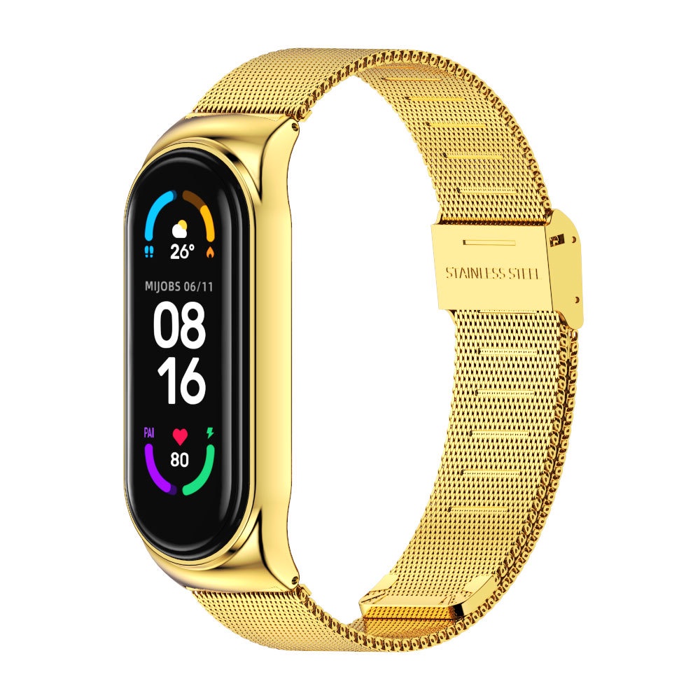 Correa Para Mi Band 5 6 Metal Milanese Pulsera En 4 De Acero Inoxidable 3 Xiaomi Miband 5 4 Xaomi Shopee Mexico