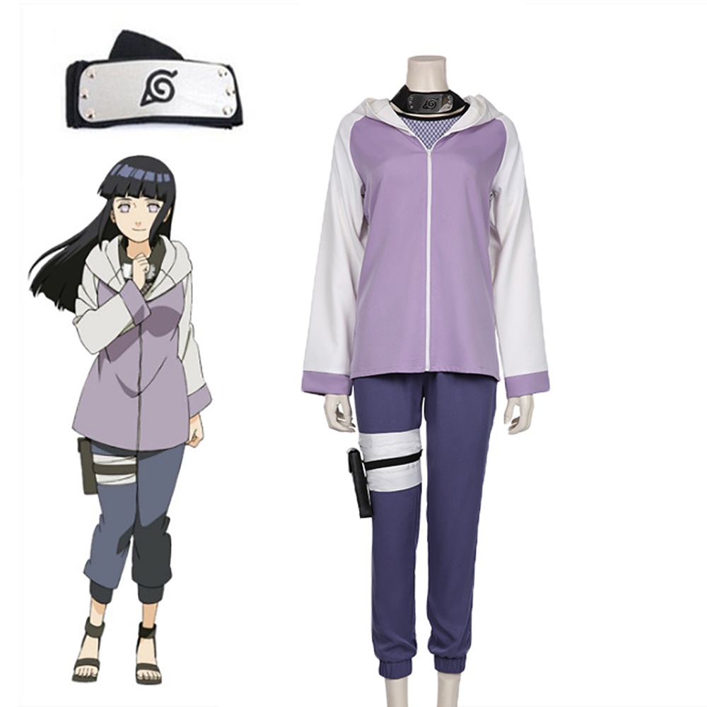 Naruto Hinata Hyuga Cosplay Anime Disfraces Niña Navidad Halloween Disfraz  Para Mujeres Cartoon Niñas | Shopee México