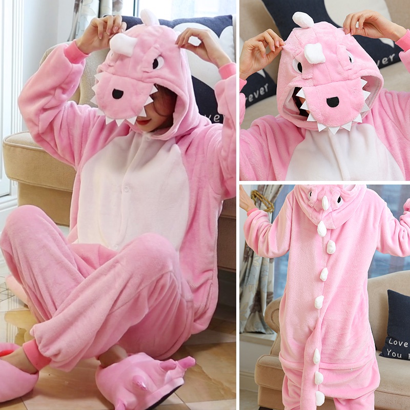 Pijama best sale dinosaurio rosa