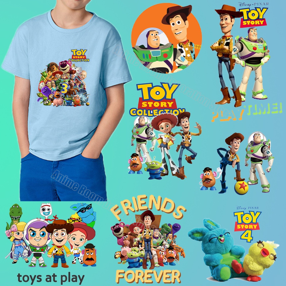 Disney Toy Story Parches De Hierro En Transferencia De Calor Pegatinas Para  Camiseta Ropa Niño Mochila Decoración DIY Dibujos Animados Para Hombre  Mujer | Shopee México