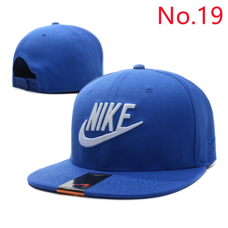 20 Estilo Nike Gorra Hombres Y Mujeres Hip hop Ajustable Ala Plana De Deportes Al Aire Libre Sombrero Elastico