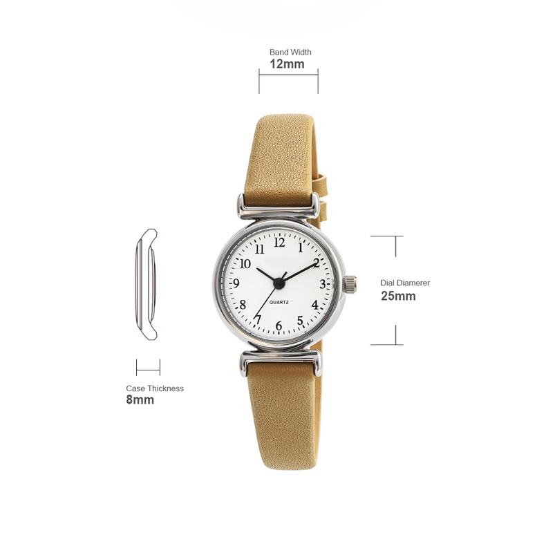 Reloj Simple De Las Mujeres Pequeños Relojes Redondos | Shopee México