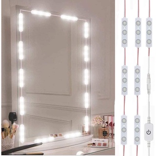Espejo de maquillaje, luz LED de escritorio, luz de relleno grande, espejo  de tocador, espejo de escritorio, espejo de belleza con bombilla