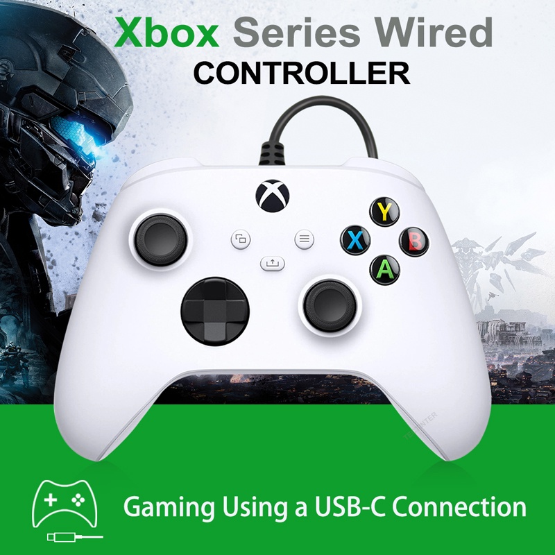 Controlador de juego con cable para PC Xbox One S X, consola USB
