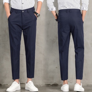 Pantalones Elásticos Para Hombre Ropa de Lápiz Para Negocios La Moda  Trabajo