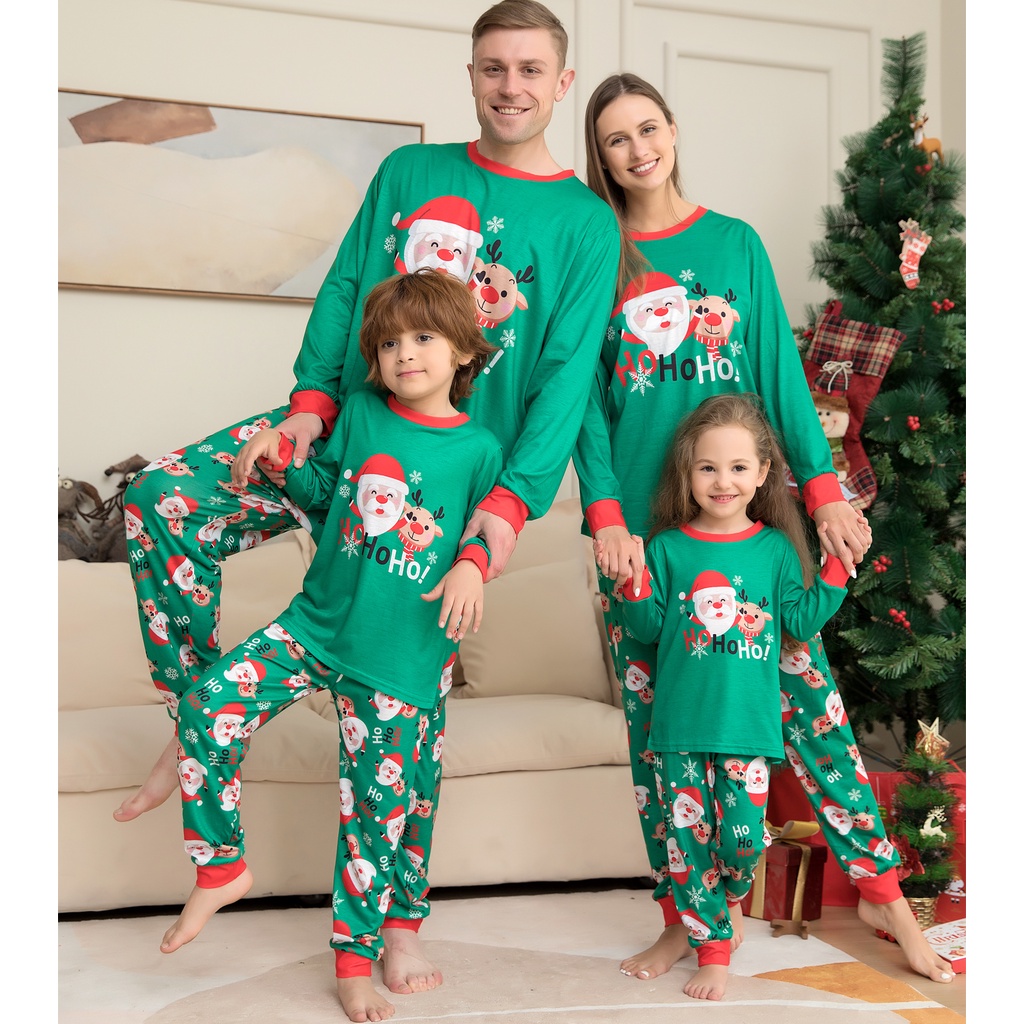 Conjunto De Ropa Mamá Papá Bebé Niña Niño Familia Look 2022 Año Nuevo Madre Hija Algodón Coincidencia Navidad Pijamas | Shopee México