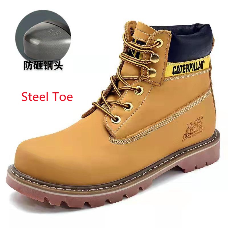 Caterpillar steel toe Hombres Botas De Trabajo Liso Caterpilla