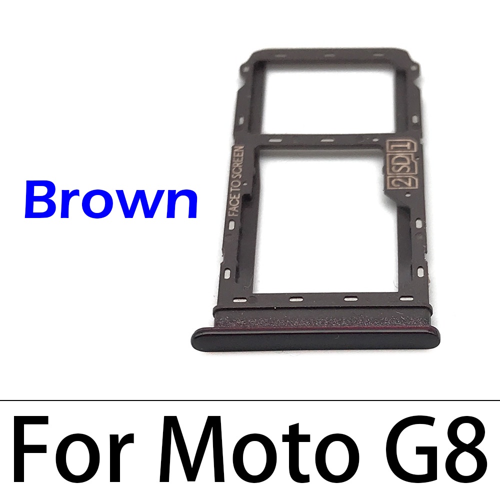 Vassoio SIM/SD Blu Per Motorola Moto G8 - Ricambio Doppio Supporto