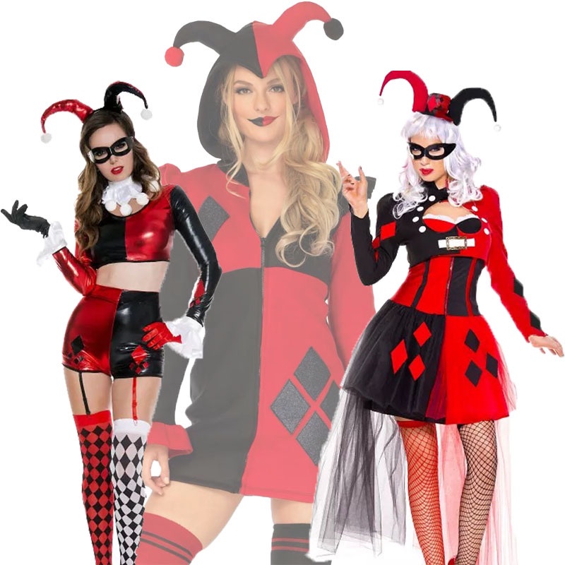 Peluca + Bate Harley Quinn Mujer Fiesta Disfraces Halloween