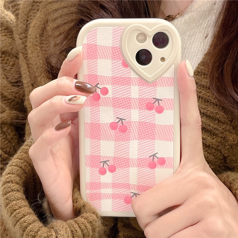 3D Love Heart Ring Holder Funda De Cuero Cuadrada Para IPhone 14 13 12 11 Pro  Max Plus - Temu