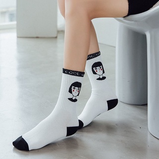 Comprar Calcetines blancos de algodón para mujer, bonitos calcetines  deportivos Harajuku Preppy para niñas, escuela, Color sólido, Harajuku Y2k