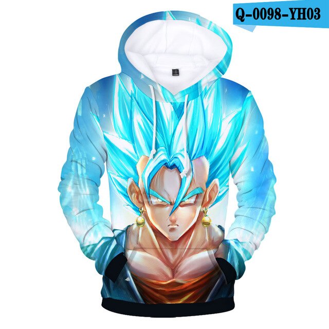 Anime impresi n sudaderas sudadera con capucha Goku bolsillo