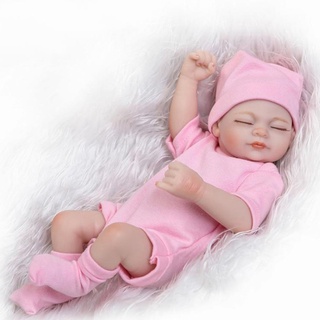 Muñecas Reborn Realista Silicona Completa 49cm Bebé Reborn Silicona  Completa Realista Durmiendo Suave Cuddly Piel 3D con Venas Visibles Muñeca  Hecha a Mano,Girl : : Juguetes y juegos